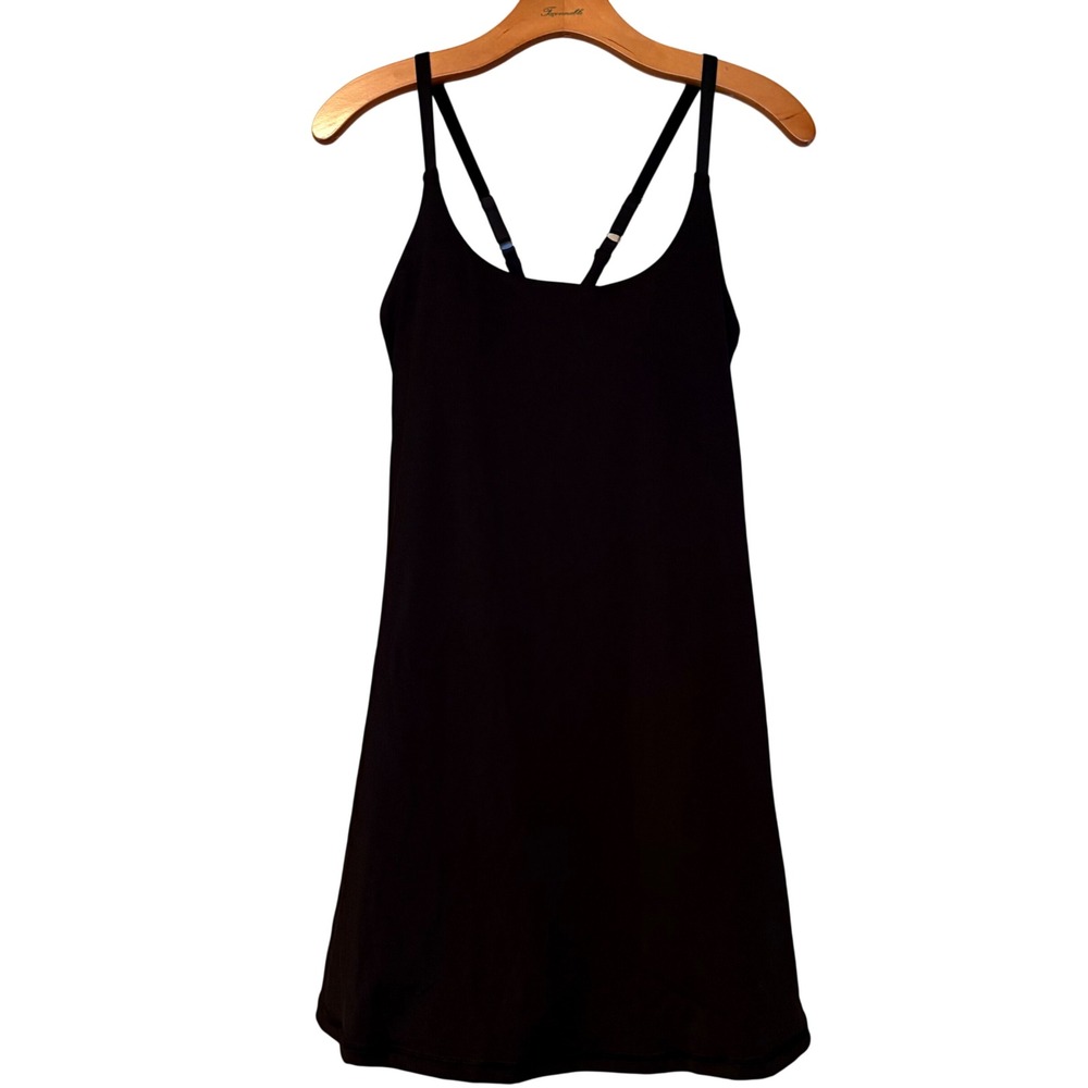IUGA Womens Black Athletic Tennis Dress with Built-in Shorts and Pockets NEW M